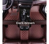 Tapis sur Tapis Voiture Tapis De Sol Voiture Personnalisés pour VW pour Phaeton Cinq Places 2007 2008 2009 2010 2011 2012 2013 2014 2015 2016 Auto Foot Pads(Marron foncé)