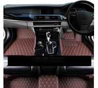 Tapis sur Tapis Voiture Tapis De Sol Voiture pour BMW X4 G02 MK2 2019~2022 Luxe en Cuir Couvre Anti-saleté(RHD Dark Brown)