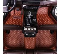 Tapis sur Tapis Voiture Tapis De Sol Voiture pour Fiat pour Freemont 2012 2013 2014 2015 2016 2017 Cinq Sièges Coussins Pied Automatiques Personnalisés(Brun)