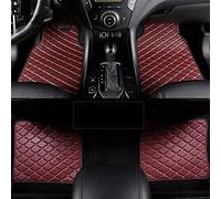 Tapis sur Tapis Voiture Tapis Sol Voiture en Cuir pour Toyota pour Camry pour Corolla pour Rav4 pour Mark X pour Crown Fj pour Cruiser Revêtement De Anti-dérapant(VIN Rouge)