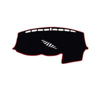 Tapis Tableau Bord Compatible avec Ford pour Focus MK3 2012 2013 2014 2015 2016 2017 2018 Couverture De Tableau De Bord De Voiture Tapis De Protection Pare-Soleil(Right Hand Drive,Black Red Edge)