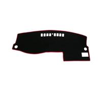 Tapis Tableau Bord Compatible avec Ford pour Mondeo Fusion MK3 2000 2001 2002 2003 2004 2005 2006 Tapis De Protection De Tableau De Bord De Voiture Pare-Soleil(Left Hand Drive,Black Red Edge)