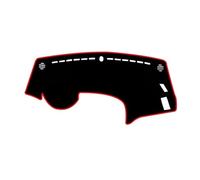 Tapis Tableau Bord Compatible avec KIA pour Forte Cerato K3 Vivaro 2013-2018 Couverture Tableau Bord Voiture Tapis Protection Pare-Soleil(Left Hand Drive,Black Red Edge)