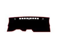 Tapis Tableau Bord Compatible avec MG 4 EV EH32 Mulan 2022 2023 2024 Tapis De Tableau De Bord Pare-Soleil(Right Hand Drive,Black Red Edge)