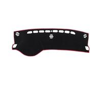 Tapis Tableau Bord Compatible avec Suzuki pour SX4 Crossover S-Cross JY 2013-2019 2020 Tapis De Protection Pare-Soleil pour Tableau De Bord(Left Hand Drive,Black Red Edge)