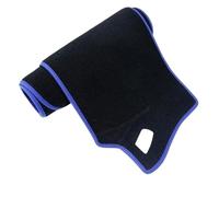 Tapis Tableau Bord Couverture Tableau Bord pour Mitsubishi L200 pour Triton pour Strada 2015 2016 2017 2018 2019 2020 Tapis Couverture Tableau Bord Pare-Soleil Dashmat(B Blue Edge,LHD)