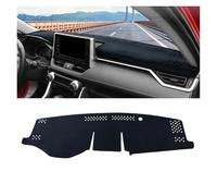 Tapis Tableau Bord pour Toyota pour RAV4 XA50 2019 - 2023 2024, Évite La Lumière, Plate-Forme D'instruments Tapis Couverture Bureau Tableau Bord Voiture Hybride Dashboard Cover Mat(B Black LHD)