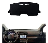 Tapis Tableau Bord Protection Solaire pour Citroen pour C3 pour C4 pour Aircross 2017-2022 LHD RHD Console Protecteur Pare-Soleil Auto Voiture Tableau Bord Couverture Tapis(Blue LHD WithoutHUD)