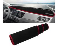 Tapis Tableau Bord Protection Solaire Pour VW Pour Polo AW AW1 MK6 2017 2018 2019 2020 2021 2022 Couverture Tableau Bord Voiture Tapis Pare-soleil Accessoires(A Red Side LHD)