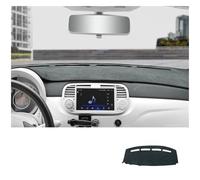 Tapis Tableau Bord Voiture pour Fiat pour Abarth 500 2008 - 2023 Couverture De Tableau De Bord De Voiture LHD RHD Pare-Soleil en Flanelle Dashmat Tapis Bord(for Left Hand Drive)