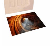 Tapis - Tapis antidérapant à illusion d'optique 3D | Conception abstraite réaliste pour la décoration intérieure du sol, tapis, canapé de porte d'entrée de maison d'hôtes d'étude de chambre à coucher