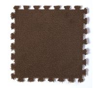 Tapis. Tapis de Puzzle carré emboîtable, Tapis antidérapant à Monter soi-même, 10/12/16/20 pièces(Braun,20pcs)