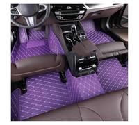 Tapis Tapis de Sol en Similicuir PU pour Skoda pour Octavia 2007-2015 - Antidérapant et imperméable Talonnette(Light Purple)