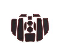 Tapis Tasse Antidérapant Fente Porte Dessous Verre Caoutchouc Antidérapant pour Opel pour Vauxhall pour Corsa 2015-2018 Dessous Verre À Rainure Porte Tapis De Tableau De Bord (Color : Rouge)