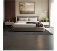 Tapis - TECTAKE - Tapis à poils ras SOFT ZONE surface douce, hypoallergénique, dessous antidérapant, 160 x 230 cm - Gris anthracite