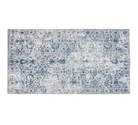 Tapis - TECTAKE - Tapis design vintage AMARA avec motif oriental à poils courts en laine synthétique et feutre, 240 x 340 cm - Bleu