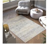 Tapis - TECTAKE - Tapis design vintage DALIA avec motif délavé à poils courts en laine synthétique et feutre, 160 x 230 cm - Beige