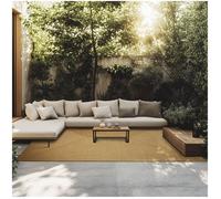 tectake® Tapis Salon Aspect Jute Tapis Chambre Salle à Manger Style Bohème 200x290cm Intérieur/Extérieur Résistant aux intempéries, Décoration Salon de jardin, Bureau, Cuisine, Dressing, terrasse, lit