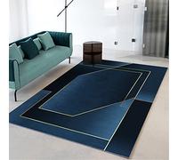 Tapis Terrasse Exterieur Tapis Interieur Tapis Bleu Contemporain À Poils Ras Rectangulaires Tapis De Salon Décor De Chambre À Couchertapis de Chambre Garcon 120X180CM