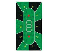 Tapis Texas Holdem, tapis de table de poker - Tapis de jeu en caoutchouc Nappe de disposition de poker,Coussin de table Holdem pour salles de jeux de société, divertissement à domicile, soirées en fam