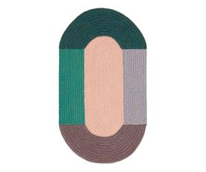 Tapis The Crochet Collection Embroidery 180x100 cm Gan - GAN EMBROIDERY PINK