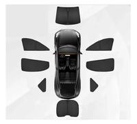 Tapis Thermique Voiture Pare-soleil Réfléchissant Vitres Latérales Arrière Couverture Réfléchissante Pour Tesla Pour Modèle 3 2016 2017 2018 2019 2020 2021 2022 2023 2024(8PCS Full Set)