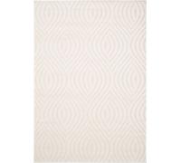 Tapis tissé à la machine - Beige - 160 x 230 cm - motif graphique