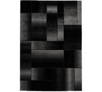 Tapis Tissé à Poils Courts "Broadway III" Noir & Gris 160 x 230 cm Noir G