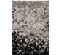 Tapis Tissé à Poils Ras Naila Gris & Noir 160 x 230 cm Gris