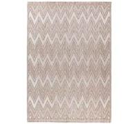 Tapis Tissé Ethnique à Poils Courts Sarai Beige 120 x 170 cm