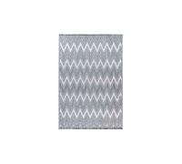 Tapis Tissé Ethnique à Poils Courts "Sarai" Gris 80 x 150 cm Gris G