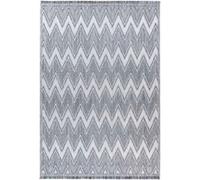 Tapis Tissé Ethnique à Poils Courts Sarai Gris 80 x 150 cm Gris