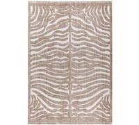 Tapis Tissé Ethnique à Poils Courts Sarai II Beige 80 x 150 cm