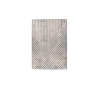 Tapis Tissé Graphique Rhombus Beige & Gris 120 x 170 cm Beige