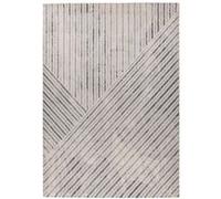 Tapis Tissé Graphique Rhombus Beige & Gris 80 x 150 cm
