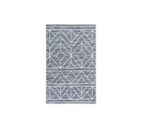 Tapis Tissé Imprimé à Poils Plats "Maya II" Anthracite 120 x 180 cm Gris G