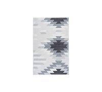 Tapis Tissé Imprimé à Poils Plats "Maya V" Gris 120 x 180 cm