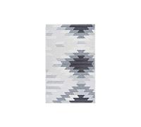 Tapis Tissé Imprimé à Poils Plats Maya V Gris 80 x 150 cm