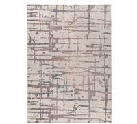 Tapis Tissé Imprimé Abstrait Jaka Crème 80 x 150 cm