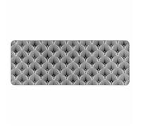 Douceur d'Intérieur – Tapis tissé imprimé "Casella" – 45 x 120 cm – Gris G