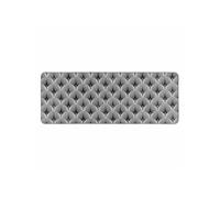 Douceur d'Intérieur – Tapis tissé imprimé "Casella" – 45 x 120 cm – Gris G