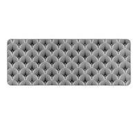 Douceur d'Intérieur – Tapis tissé imprimé "Casella" – 45 x 120 cm – Gris G