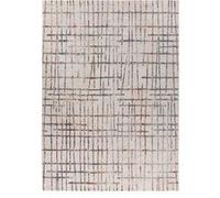 Tapis Tissé Imprimé Géométrique Jaka Crème 120 x 170 cm
