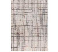 Tapis Tissé Imprimé Géométrique Jaka Crème 80 x 150 cm