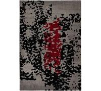 Tapis Tissé Imprimé Naila Noir & Rouge 200 x 290 cm Noir