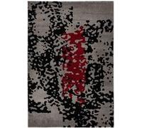 Tapis Tissé Imprimé Naila Noir & Rouge 200 x 290 cm Noir