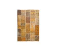 Tapis Tissé Imprimé Patchwork Fayo Or 110 x 180 cm