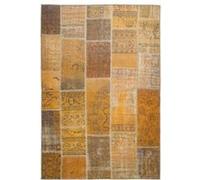 Tapis Tissé Imprimé Patchwork Fayo Or 75 x 150 cm