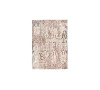 Tapis Tissé Imprimé Vintage Délavé "Percy" Rouge 80 x 150 cm