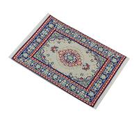 Tapis Tissé Multicolore Miniature pour 1/12 Maison de Poupée